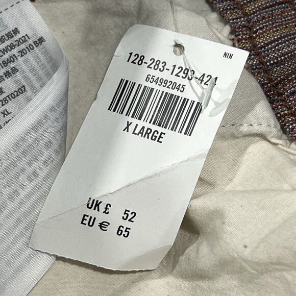 NWT Abercrombie & Fitch Men Multicolored Textured Pull On Shorts Striped Size XL - Picture 11 of 11